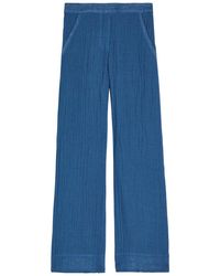 Lisa Marie Fernandez - Wide-Leg Linen-Blend Trousers - Lyst