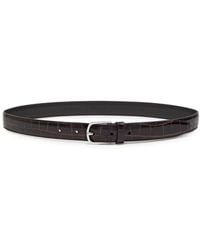 TOTEME - Crocodile-Effect Leather Belt - Lyst