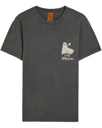 Nudie Jeans - Roy Ghost-Print Washed Cotton T-Shirt - Lyst
