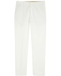 Tod's - Straight-Leg Cotton Trousers - Lyst