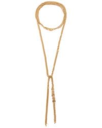 Chloé - Mini Belt Logo-Embellished Drop Necklace - Lyst