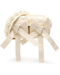 Simone Rocha - Bow Faux Pearl-Embellished Nylon Cross-Body Bag - Lyst
