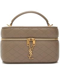 Saint Laurent - Gaby Mini Quilted Leather Top Handle Bag - Lyst