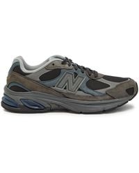 New Balance - 2010 Panelled Suede And Mesh-Knit Sneakers - Lyst