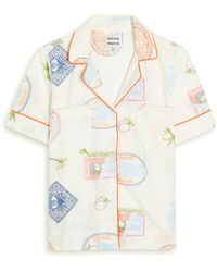 Damson Madder - Chlo Embroidered Cotton-Blend Shirt - Lyst