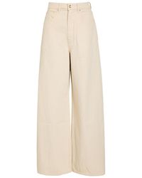 OSSOU - Slick Wide-Leg Denim Jeans - Lyst