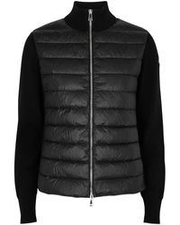 Moncler - Quilted Shell And Wool Jacket - Lyst