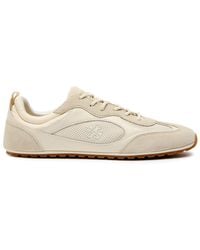 Tory Burch - Field Panelled Suede Sneakers - Lyst