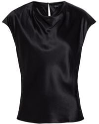 Rails - Loretta Draped Satin Top - Lyst