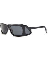 Prada - Runway Rectangle-Frame Sunglasses - Lyst
