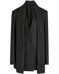 TOTEME - Scarf-Effect Flannel Blazer - Lyst