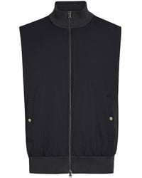 Herno - Padded Stretch-Shell And Cotton-Knit Gilet - Lyst