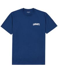 Carhartt - University Script Logo-Print Cotton T-Shirt - Lyst