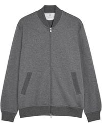 Brunello Cucinelli - Zip-Through Cotton-Blend Sweatshirt - Lyst
