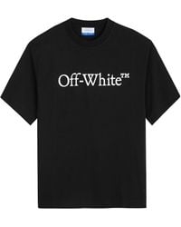 Off-White c/o Virgil Abloh - Graphic Logo Cotton T-Shirt - Lyst