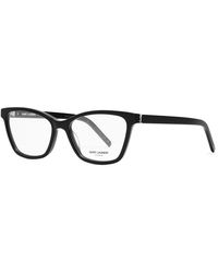 Saint Laurent - Wayfarer-Style Designer Optical Glasses - Lyst