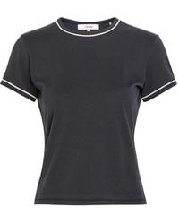 FRAME - The Ringer Pipe-Trim Cotton T-Shirt - Lyst