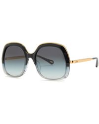Chloé - Oversized Square-Frame Sunglasses - Lyst