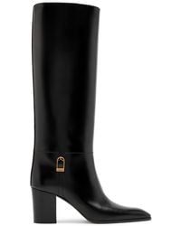 Saint Laurent - Leather Julia 70 Boots - Lyst