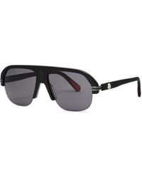 Moncler - Lodge Rimless Aviator-style Sunglasses - Lyst