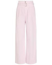 Agolde - X Maria Mcmanus Belted Wide-Leg Jeans - Lyst