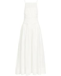 Aje. - Helene Pleated Ramie Maxi Dress - Lyst