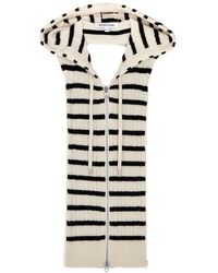Veronica Beard - Bunny Striped Hooded Cable-knit Dickey - Lyst
