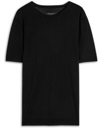 Rag & Bone - Aulton Fine-Knit T-Shirt - Lyst