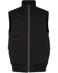 PS by Paul Smith - Quilted Shell And Jersey Gilet - Lyst