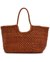 Dragon Diffusion - Nantucket Cactus Woven Leather Tote Bag - Lyst