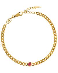 Missoma - October Birthstone 18kt Vermeil Bracelet - Lyst