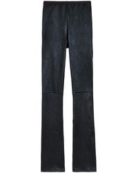 Rick Owens - Carmen Flared-Leg Leather-Blend Trousers - Lyst