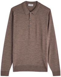 John Smedley - Belper Wool Polo Shirt - Lyst
