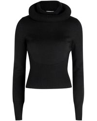 Alaïa - Hooded Wool-Knit Jumper - Lyst