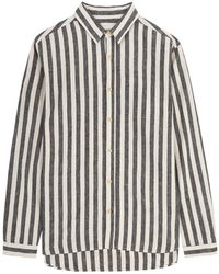 Oliver Spencer - New York Striped Linen-blend Shirt - Lyst