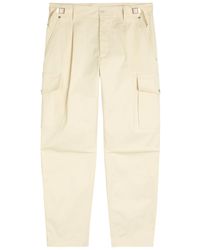 Moncler - Straight-Leg Stretch-Cotton Cargo Trousers - Lyst
