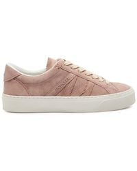 Moncler - Monaco 2 Panelled Suede Sneakers - Lyst