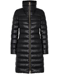 Herno - Quilted Faux Fur-trimmed Shell Jacket - Lyst
