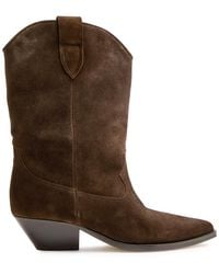 Isabel Marant - Duerto 40 Western Suede Mid-Calf Boots - Lyst
