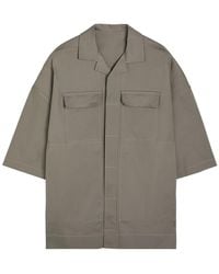 Rick Owens - Magnum Tommy Oversized Stretch-Cotton Poplin Shirt - Lyst