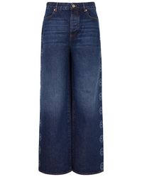 Conner Ives - Stud-embellished Wide-leg Jeans - Lyst