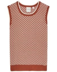 Varley - Jenson Patterned Cotton-Knit Tank - Lyst
