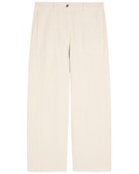 Eileen Fisher - Wide-Leg Cotton Trousers - Lyst