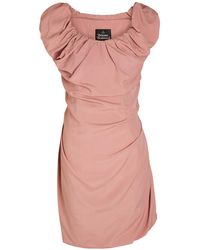 Vivienne Westwood - Ginnie Amber Draped Woven Mini Dress - Lyst