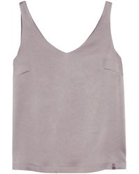 Herno - Crepe De Chine Tank - Lyst