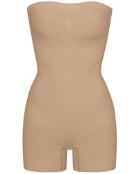Skims - Seamless Sculpt Strapless Stretch-Woven Body Xxxl - Lyst