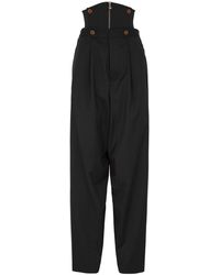 Vivienne Westwood - Macca Corset Tapered Wool Trousers - Lyst