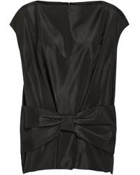 Simone Rocha - Bow-Appliqué Taffeta Top - Lyst