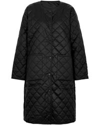 Eileen Fisher - Reversible Quilted Shell Coat - Lyst
