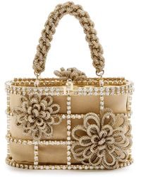 Rosantica - Mini Holli Timo Crystal-Embellished Top Handle Bag - Lyst